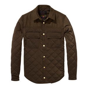 Scotch & Soda Army Quilted Snap Front Combined Field Jacket sz L